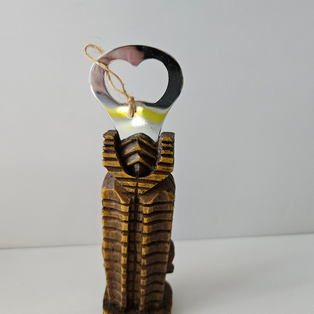 Vtg Hawaii Tiki God Bottle Opener Souvenir - Tribal Resin Bar Decor Collectible - Picture 5 of 8
